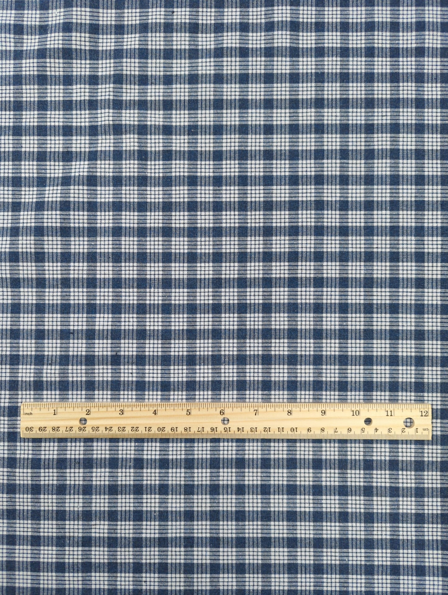 Tartan Paid, Navy & White
