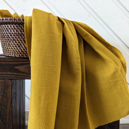 Linen fabric by the yard. Multipurpose medium weight linen blend fabric.