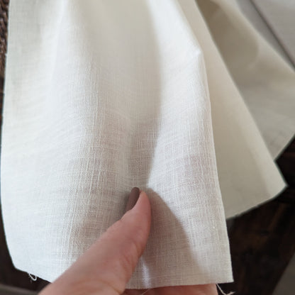 Linen fabric by the yard. Multipurpose medium weight linen blend fabric.