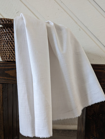 Linen fabric by the yard. Multipurpose medium weight linen blend fabric.