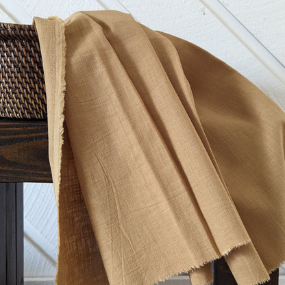 Linen fabric by the yard. Multipurpose medium weight linen blend fabric.