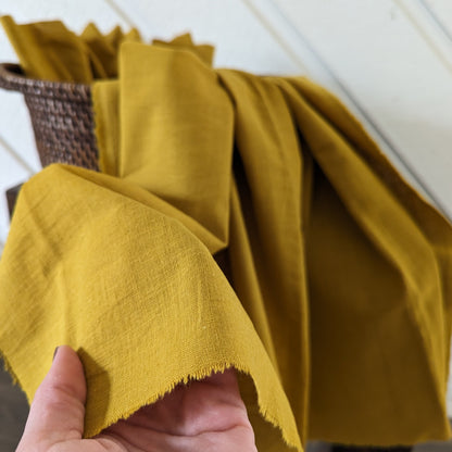Linen fabric by the yard. Multipurpose medium weight linen blend fabric.