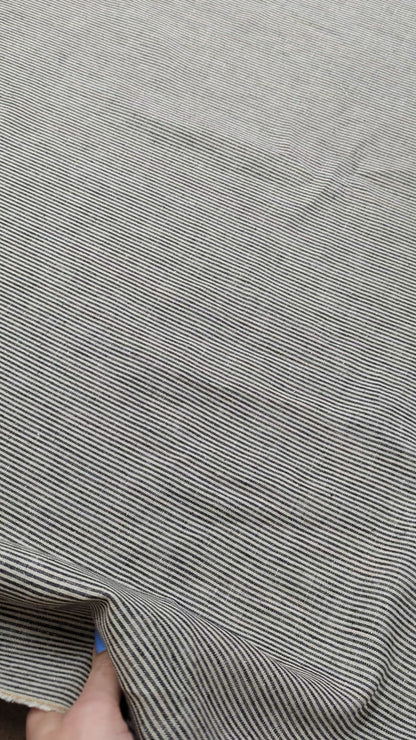 Pinstripes, Black & Natural
