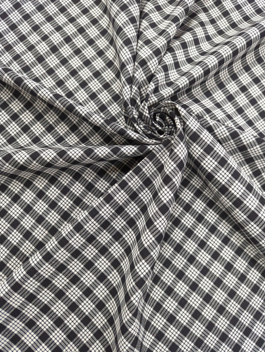 Tartan Plaid, Black & White