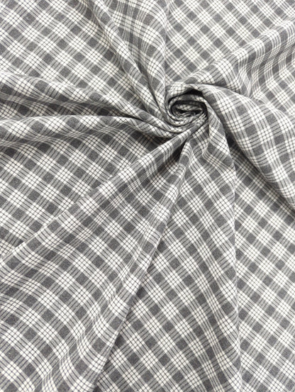 Tartan Plaid, Grey & White
