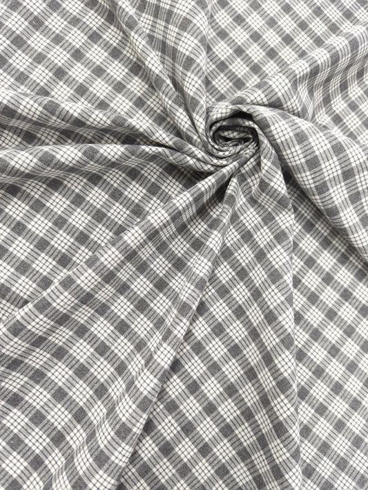 Tartan Plaid, Grey & White