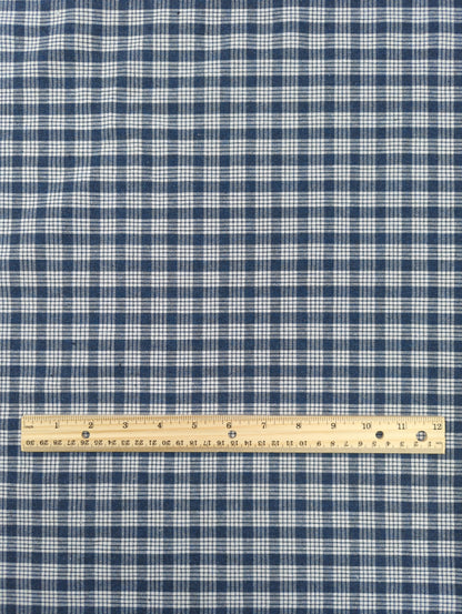 Tartan Paid, Navy & White